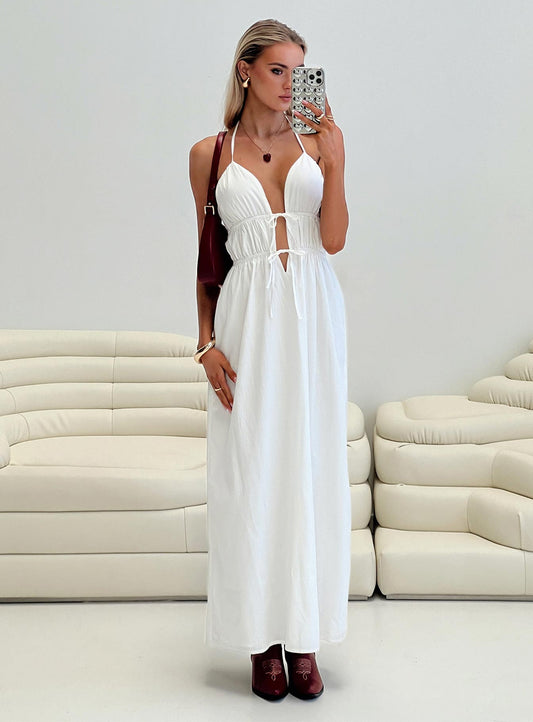 Dalston Maxi Elbise Beyaz