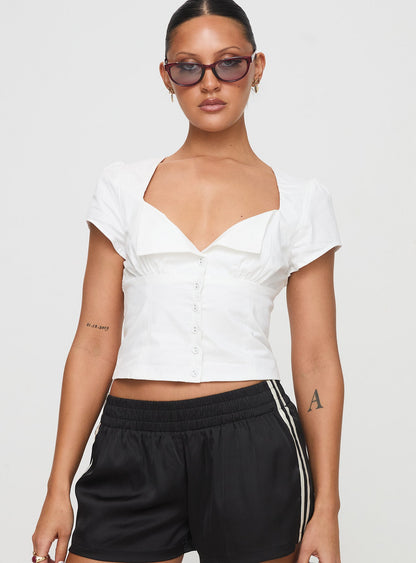 Abigale Üst Beyaz