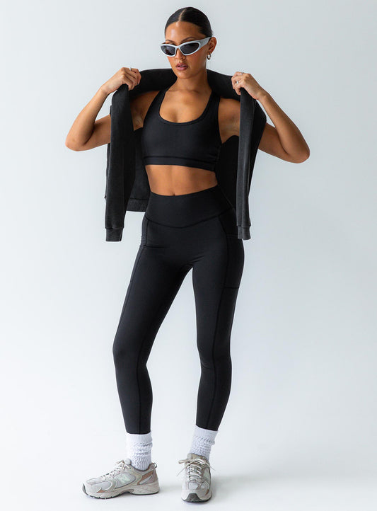 Achieve Activewear Tayt Siyah