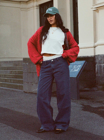 Abner Kablo Hırka Kırmızı