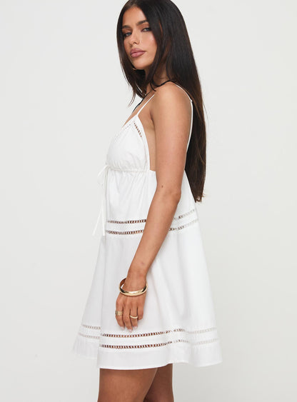 Araxie Mini Elbise Beyaz