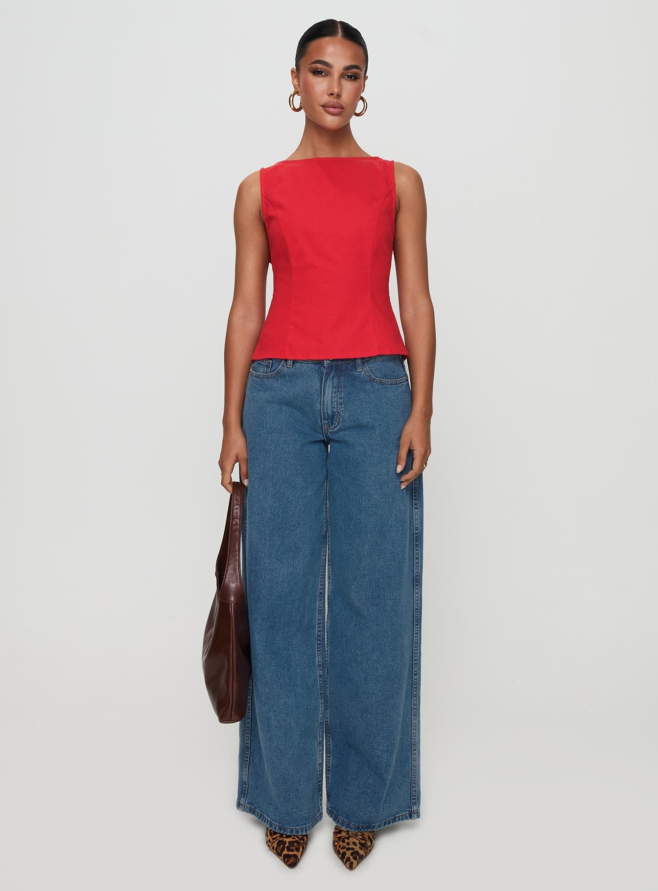 Lilitina Üst Kırmızı