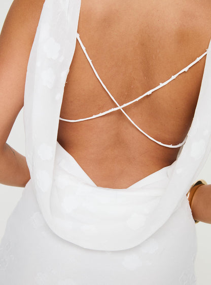 Contessa Mini Elbise Beyaz